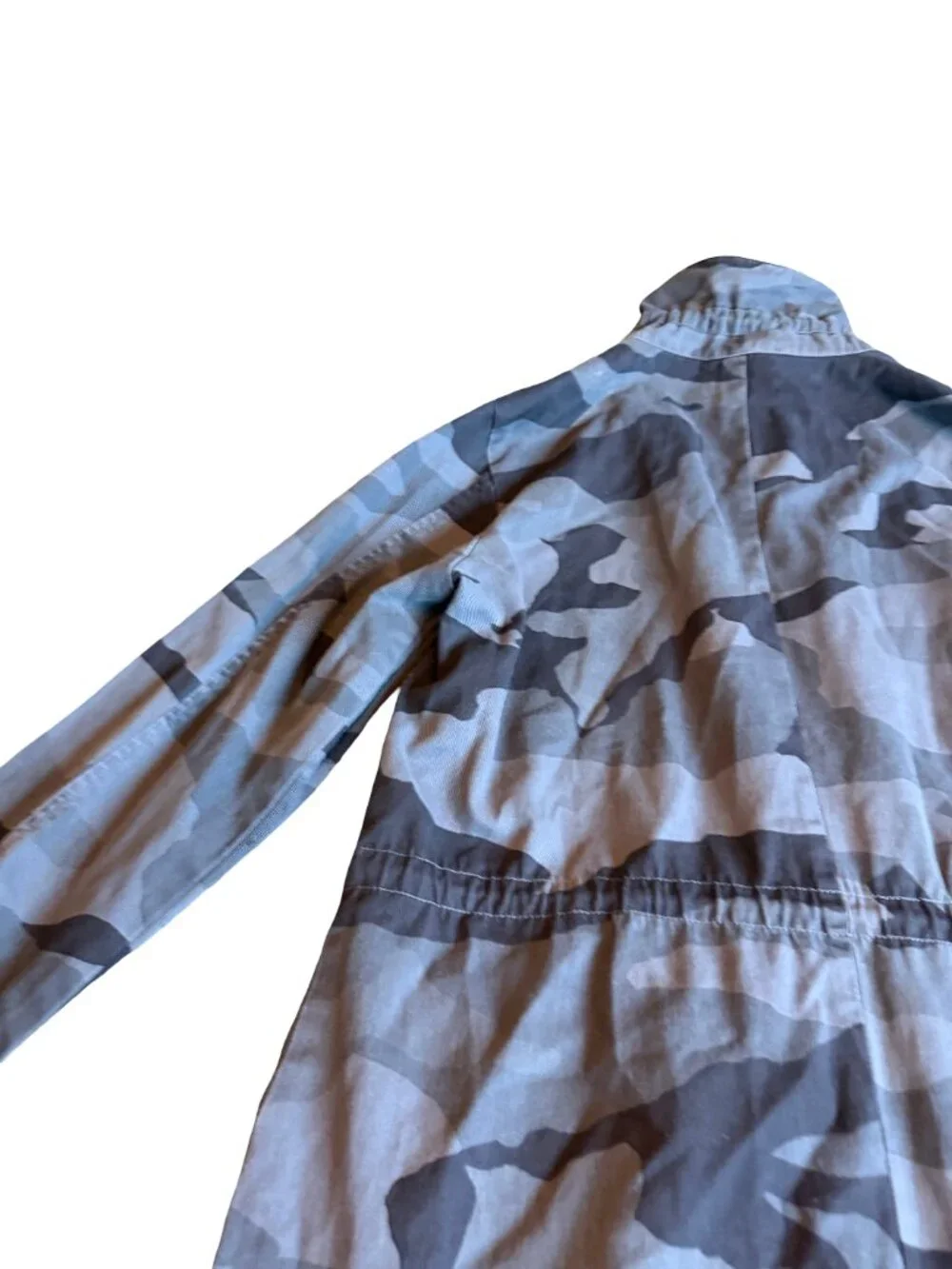 Monrow Black Grey Camo Print Jacket Utility Streetwear 100% Cotton Size Medium